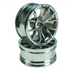 Silver 6 Y-Spoke Wheels 1 pair(1/10 Car, 9mm Offset) [8325S9]