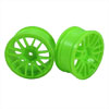 Green 7 Y-Spoke Wheels 1 pair(1/10 Car, 3mm Offset)
