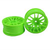 Green 7 Y-Spoke Wheels 1 pair(1/10 Car, 3mm Offset)