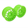 Green 7 Y-Spoke Wheels 1 pair(1/10 Car, 3mm Offset)