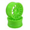 Green 7 Y-Spoke Wheels 1 pair(1/10 Car, 3mm Offset)