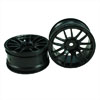 Black 7 Y-Spoke Wheels 1 pair(1/10 Car, 3mm Offset)