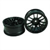 Black 7 Y-Spoke Wheels 1 pair(1/10 Car, 6mm Offset)