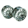 Silver 7 Y-Spoke Wheels 1 pair(1/10 Car, 3mm Offset)