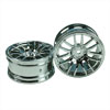 Silver 7 Y-Spoke Wheels 1 pair(1/10 Car, 3mm Offset)