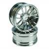 Silver 7 Y-Spoke Wheels 1 pair(1/10 Car, 3mm Offset)