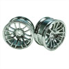 Silver 7 Y-Spoke Wheels 1 pair(1/10 Car, 6mm Offset)