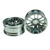 Silver 7 Y-Spoke Wheels 1 pair(1/10 Car, 6mm Offset)