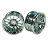 Silver 7 Y-Spoke Wheels 1 pair(1/10 Car, 9mm Offset)