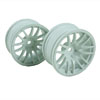 White 7 Y-Spoke Wheels 1 pair(1/10 Car, 6mm Offset)