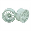 White 7 Y-Spoke Wheels 1 pair(1/10 Car, 6mm Offset)