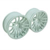 White 7 Y-Spoke Wheels 1 pair(1/10 Car, 6mm Offset)