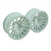 White 7 Y-Spoke Wheels 1 pair(1/10 Car, 9mm Offset)