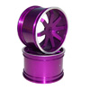 Purple Aluminum 8 Spoke Wheels 1 Pair(1/8 Truck)