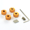 Golden Aluminum Wheel Adaptors with Lock Screws - 7mm [57807A]