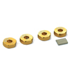 Golden Aluminum Wheel Adaptors with Pins - 4mm