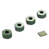 Titanium Color Aluminum Wheel Adaptors with Pins - 6mm [57816T]