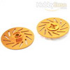 Golden Aluminum Wheel Adaptors w/ separate brake disc（Large）(2PCS)