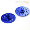 Blue Aluminum Wheel Adaptors w/ separate brake disc（Large）(2PCS)