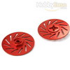 Red Aluminum Wheel Adaptors w/ separate brake disc（Large）(2PCS) [57822LR]