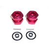 Red Aluminum Wheel Adaptors [57882R]