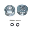 23mm Silver Aluminum Wheel Adaptors 1 Pair