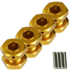 Golden Aluminum 1/8 Wheel Adaptors with Wheel Stopper Nuts