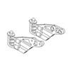 Rear wing bracket left & right 2pcs