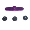 Purple Aluminum Two-way Servo Arm