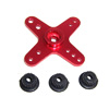 Red Aluminum Cross Servo Arm