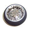 Titanium Color Aluminum Pistol Transmitter Steering Wheel[8 Y-spoke] [56802T]