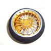 Golden Aluminum Pistol Transmitter Steering Wheel[18 spoke]