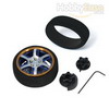 Blue Aluminum Pistol Transmitter Steering Wheel[6 dual spoke]