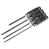 Black Slotted Screwdriver Set - 3.0/4.0/5.0/5.8mm [60869K]