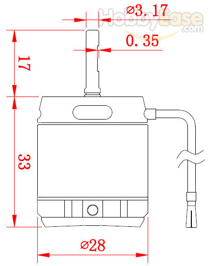 OB2833-05 Outrunner Brushless Motor