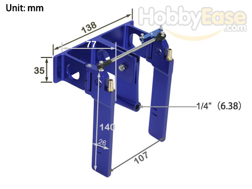 RC Boat Rudders