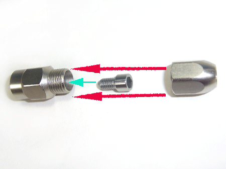 flex cable collet for RC boat